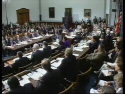 USA: CLINTONS LAWYERS BEGIN DEFENCE AT IMPEACHMENT HEARING News Clip