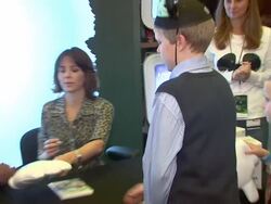 Kyle Massey, Jennifer Grey and fans Stock Footage