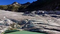 Europe's Melting Glaciers: Rhone Stock Footage