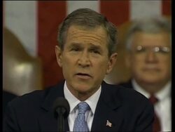President George W Bush's first State of the Union Speech News Clip