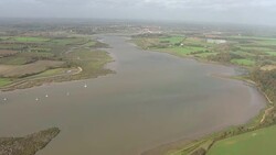 Aerial views of the Suffolk coastline. News Clip