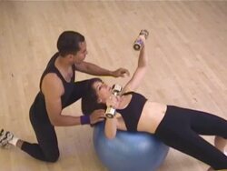 Body Sculpting and Weight Training Stock Footage