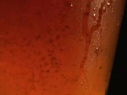 beer pouring close-up Stock Footage