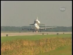 The space shuttle Atlantis has returned home after landing in California last month. Atlantis arrived at Kennedy Space Center in Florida sitting on top of a modified jumbo jet. Instructional Video