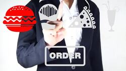 fast food order Stock Footage