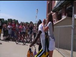 For the last 50 years, the Green Bay Packers have taken part in a unique tradition that no other NFL team has. The players ride young fans'' bikes from the Lambeau Field locker room to the practice facility during training camp. Instructional Video