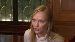 EVENT CAPSULE CLEAN - Uma Thurman Hosts The Launch of Dino Tales and Safari Tales at The American Museum of Natural History with Kuato Studios Stock Footage