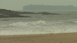 Khao Lak beach and people taking photos News Clip