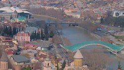 Old Tbilisi View Stock Footage