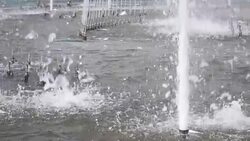 Slow motion fountain Stock Footage