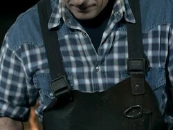 HD DOLLY: Mid-Adult Blacksmith At Work Stock Footage