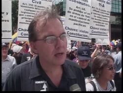 Thousands march to demand Chavez resigns News Clip