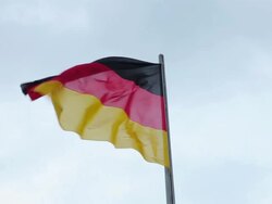 MS Flag of Germany / Berlin, Berlin, Germany Stock Footage
