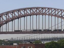 Hells Gate Bridge Stock Footage