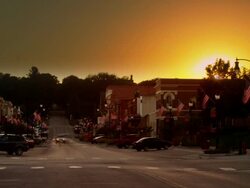 Stylized time lapes of Plattsmouth Nebraska. Stock Footage