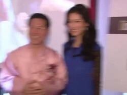 Woon Chun Chung and Kelly Choi  Stock Footage