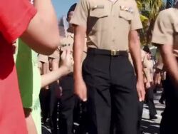 Veterans Day Parade Winds Through Miami Beach Stock Footage