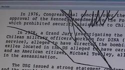 CLEAN : CIA suspected Pinochet in 1976 assassination US files News Clip