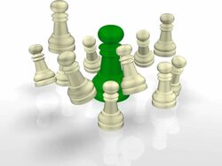 From White to Green Team Concept (2 versions) Stock Footage