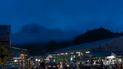 atmosphere at Thong Pha Phum Stock Footage