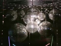 Disco ball. Night club lighting equipment. Stock Footage