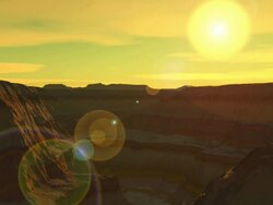 Canyon Sunset Stock Footage