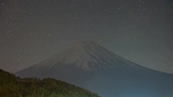 Time lapse of Mount Fuji at Kawaguchiko lake Stock Footage