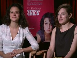 INTERVIEW - Jenny Slate & Gillian Robespierre on being part of the wave of smart, positive, funny women in comedy at 'Obvious Child' Los Angeles Press Junket Stock Footage