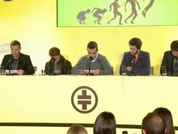 SPEECH Take That announcing the dates of the tour at the Take That Make A Special Announcement at London England. (Footage by WireImage Video/GettyImages) Stock Footage