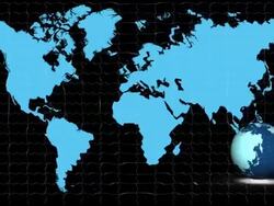 world signal abstract animation Stock Footage