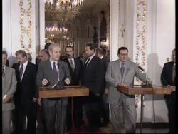 EGYPT: MUBARAK PERSUADES SYRIA TO RESUME PEACE TALKS WITH ISRAEL News Clip