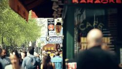 Boulevard de Clichy Stock Footage
