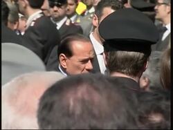 Berlusconi and Prodi at funeral of soldiers killed in Iraq Instructional Video