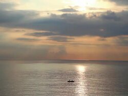 Aci Castello, view of fish boat in the mediterannean sea Stock Footage