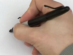 Handwriting - Writing Bon Voyage Stock Footage