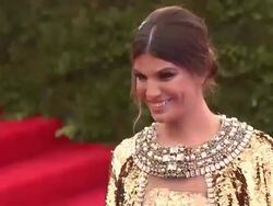 Bianca Brandolini D'Adda at "Schiaparelli And Prada: Impossible Conversations" Costume Institute Gala Stock Footage