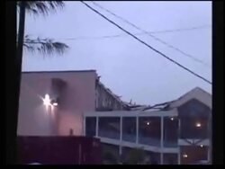 Fierce winds batter island as hurricane Dean roars across Caribbean News Clip