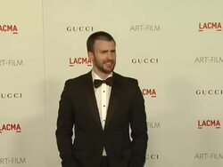 Chris Evans at the LACMA Hosts Inaugural Art + Film Gala Honoring Clint Eastwood And John Baldessari Presented By GUCCI at Los Angeles CA.  Stock Footage