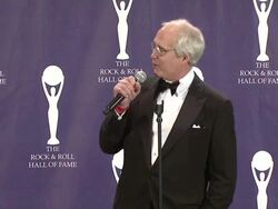 23rd Annual Rock and Roll Hall of Fame Induction Ceremony press room Stock Footage