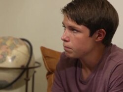 Parents have Serious Discussion with Son - Close Up Stock Footage