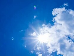 Sun with lens flare Stock Footage