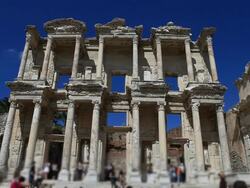 HD:Library of Celsus,TURKEY Stock Footage