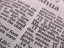 HD 1080i Book of Joshua 2 Stock Footage