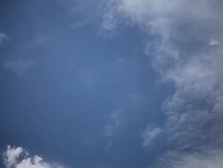 Clouds in blue sky Stock Footage