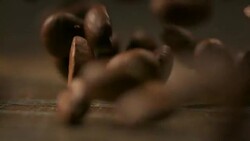 Falling coffee beans. Stock Footage