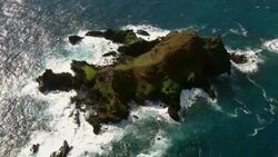 Alau Island, a Hawaii State Seabird Sanctuary, on the coast of Maui. Stock Footage