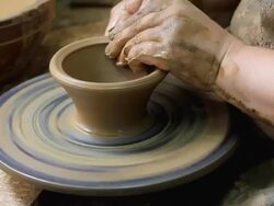 Potters Wheel - montage video Stock Footage