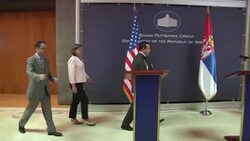 US diplomat for European affairs meets Serbian foreign minister; news conference News Clip