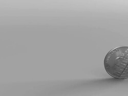 Nickel Spinning Stock Footage