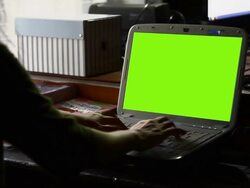 Working on computer Stock Footage